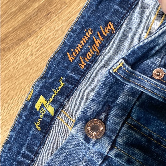 7 for All Mankind straight leg denim - size 29 - Picture 4 of 5